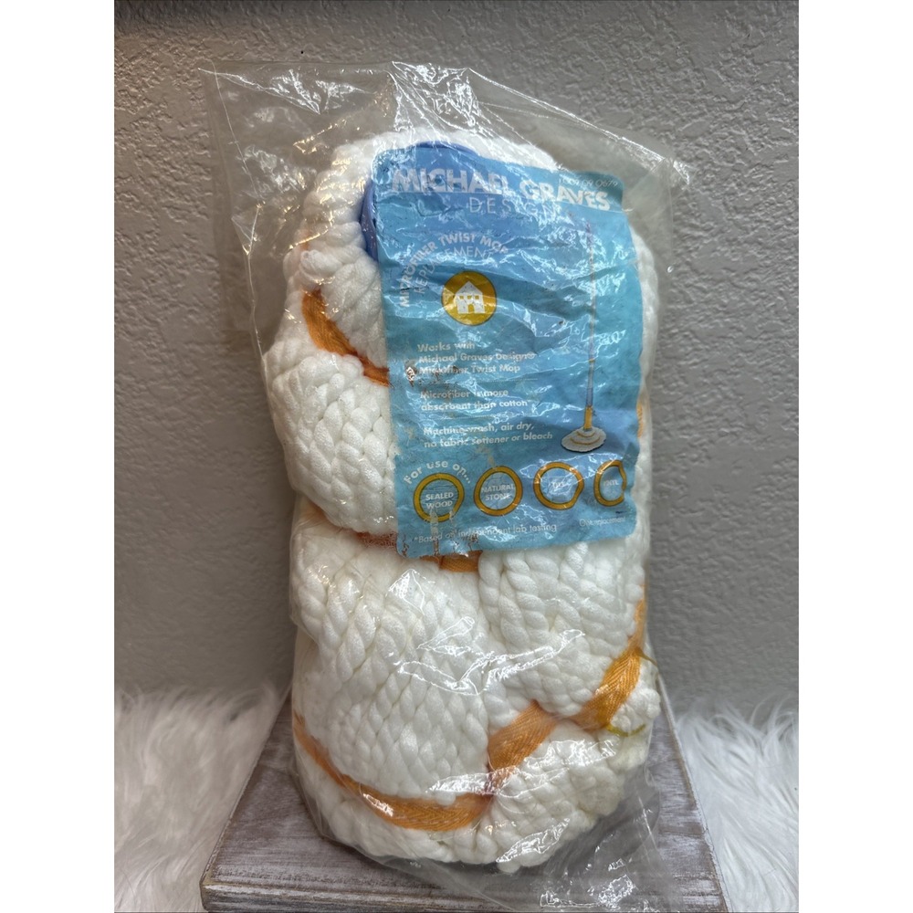 $25 🌙 Michael Graves Design Microfiber Twist Mop HEAD NEW REPLACEMENT